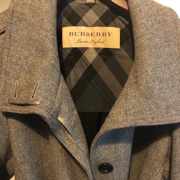 Burberry Gibbsmoore Wool Blend Coat - Picture 3 of 8